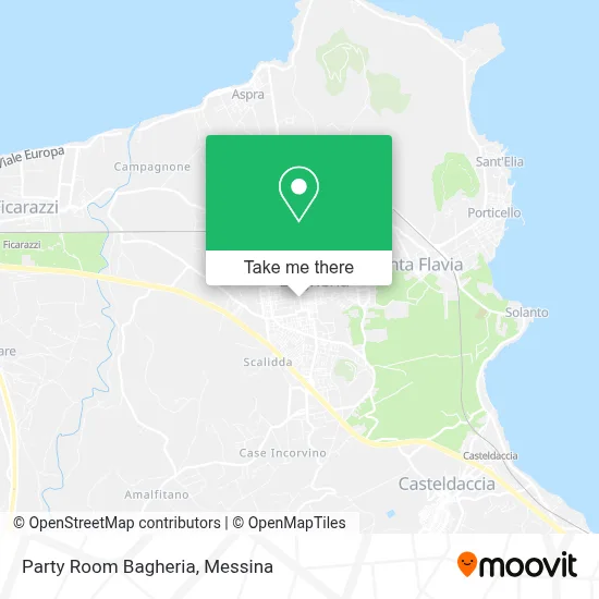 Party Room Bagheria map