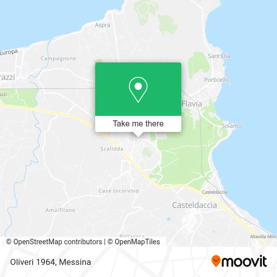 Oliveri 1964 map