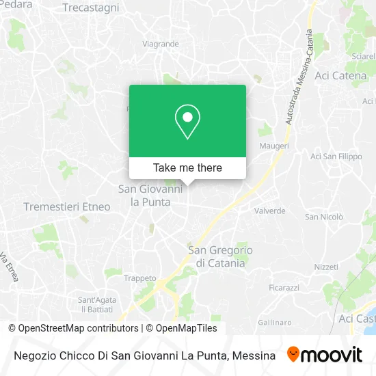 Negozio Chicco Di San Giovanni La Punta map