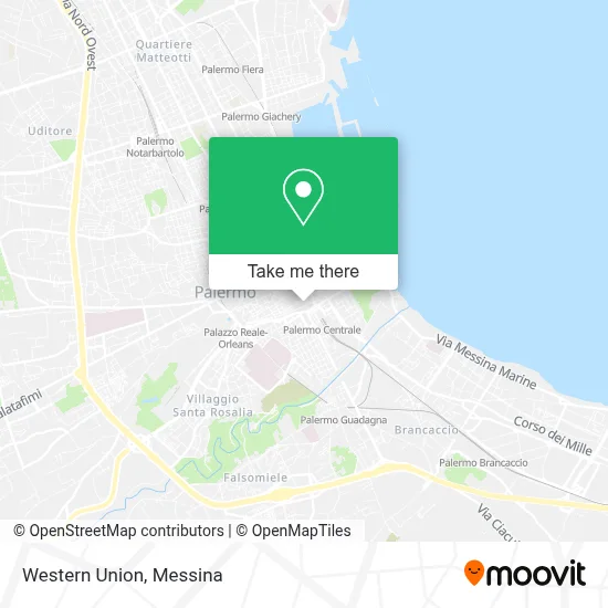 Western Union map