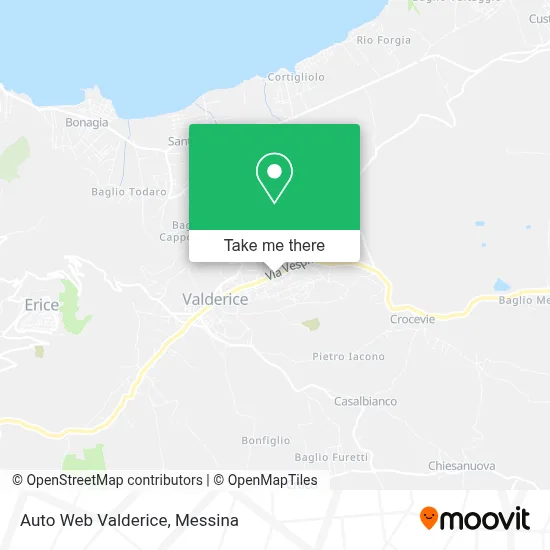 Auto Web Valderice map