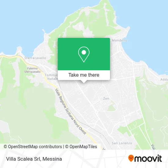 Villa Scalea Srl map
