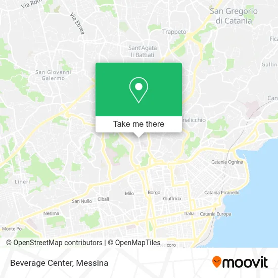 Beverage Center map
