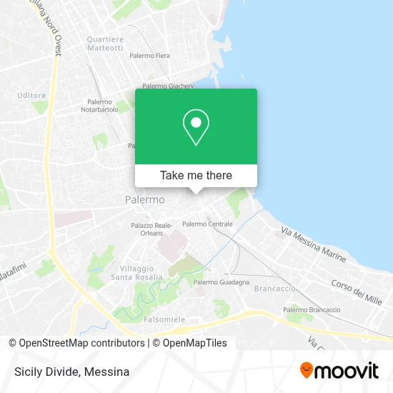 Sicily Divide map