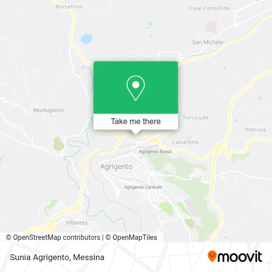 Sunia Agrigento map