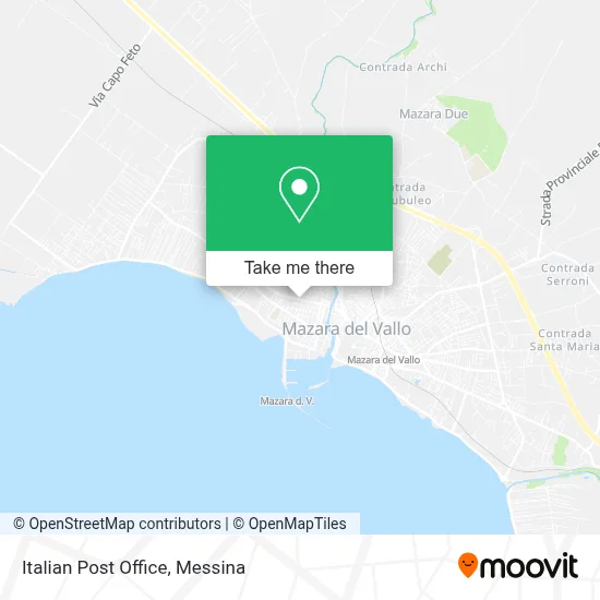 Italian Post Office map
