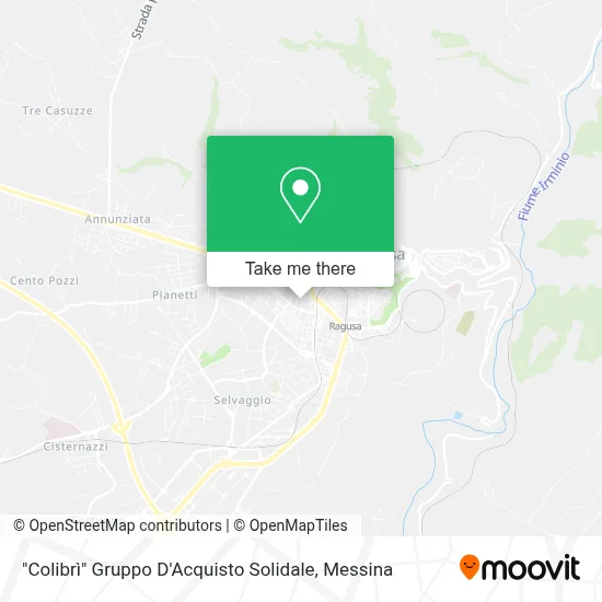 "Colibrì" Gruppo D'Acquisto Solidale map