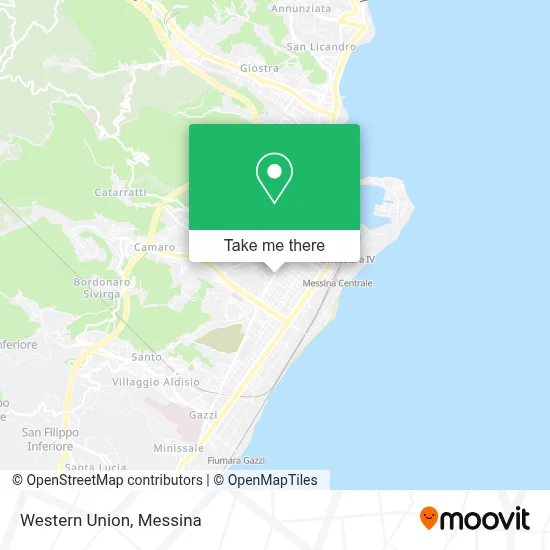 Western Union map