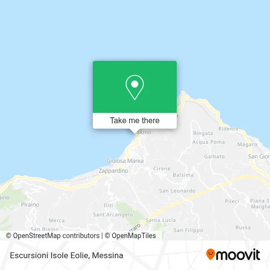 Escursioni Isole Eolie map