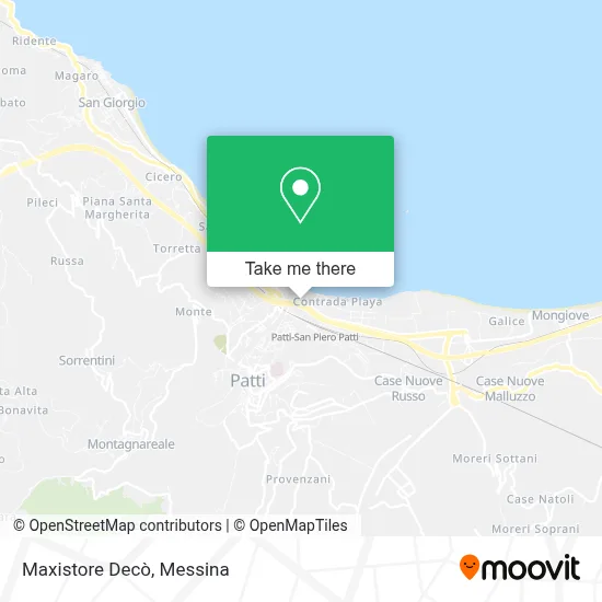 Maxistore Decò map