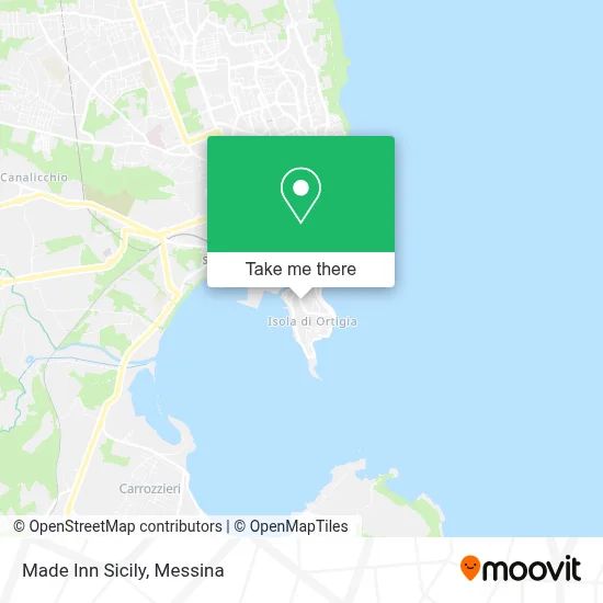 Made Inn Sicily map