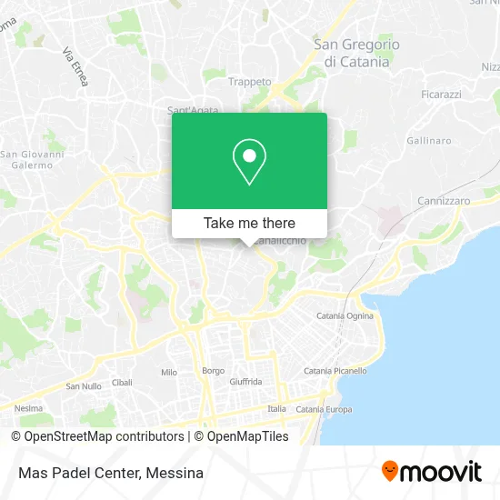 Mas Padel Center map