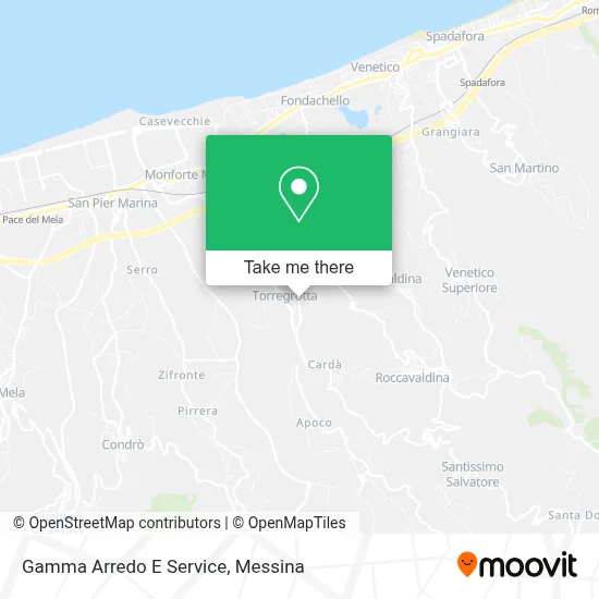 Gamma Arredo E Service map