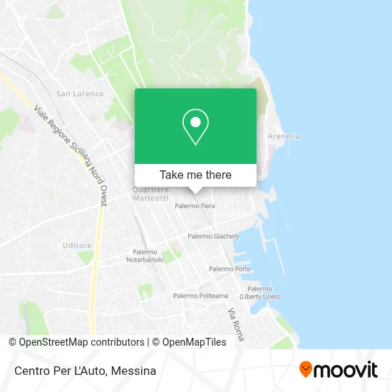 Centro Per L'Auto map