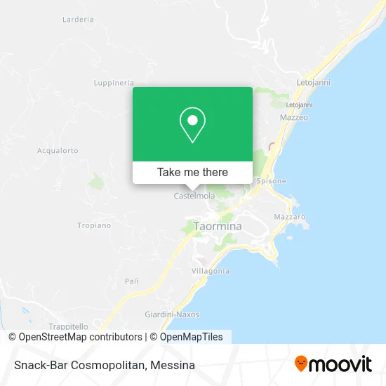 Snack-Bar Cosmopolitan map