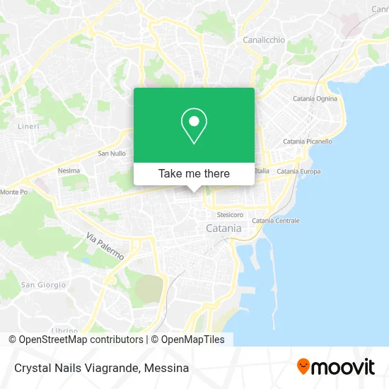 Crystal Nails Viagrande map