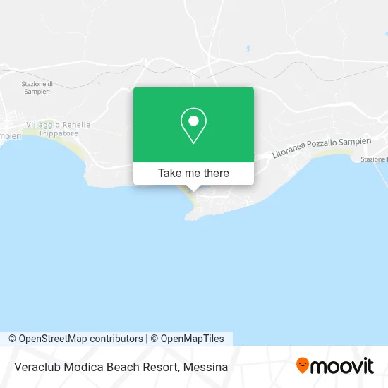 Veraclub Modica Beach Resort map