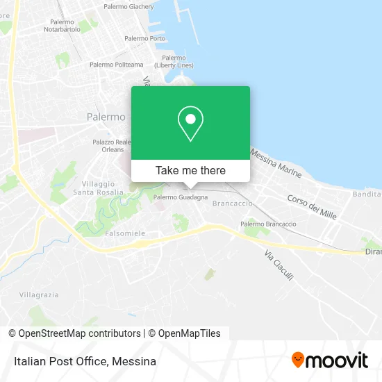 Italian Post Office map