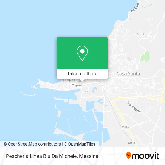 Pescheria Linea Blu Da Michele map