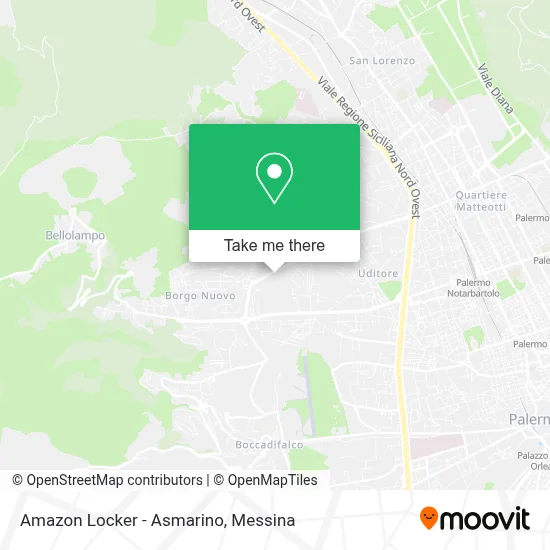 Amazon Locker - Asmarino map