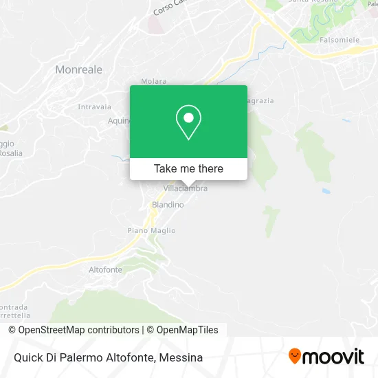 Quick Di Palermo Altofonte map