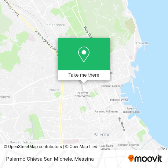 Palermo Chiesa San Michele map