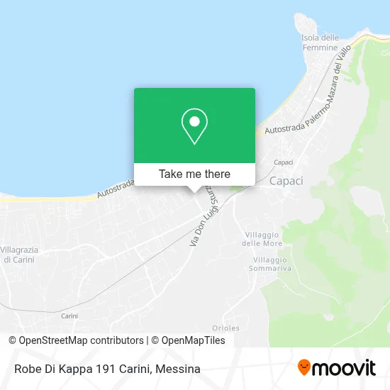 Robe Di Kappa 191 Carini map