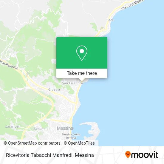 Ricevitoria Tabacchi Manfredi map
