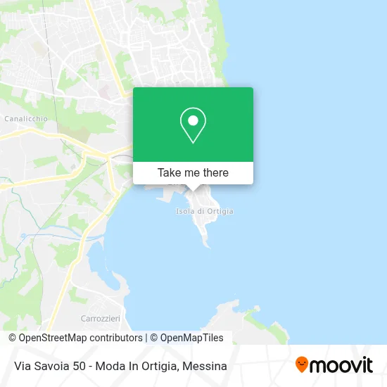 Via Savoia 50 - Moda In Ortigia map