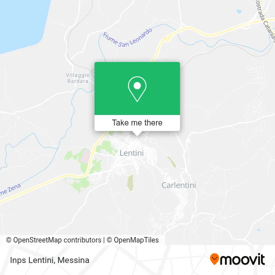 Inps Lentini map