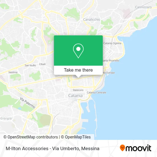 M-Ilton Accessories - Via Umberto map