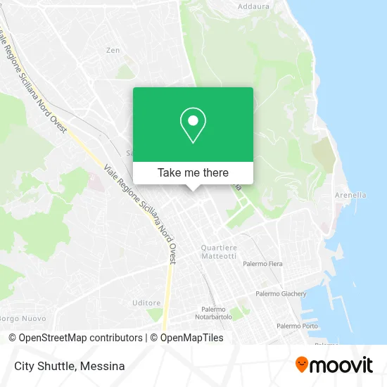 City Shuttle map