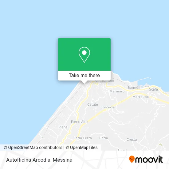 Autofficina Arcodia map