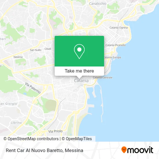 Rent Car Al Nuovo Baretto map