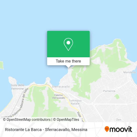 Ristorante La Barca - Sferracavallo map
