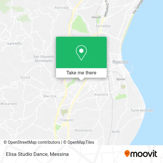 Elisa Studio Dance map