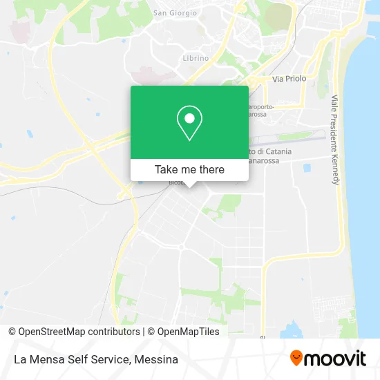 La Mensa Self Service map