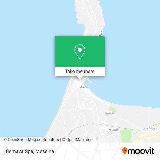 Bernava Spa map