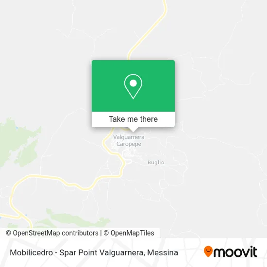 Mobilicedro - Spar Point Valguarnera map