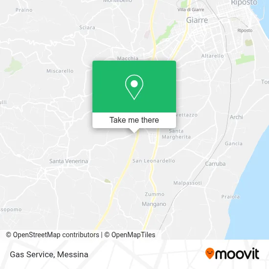 Gas Service map