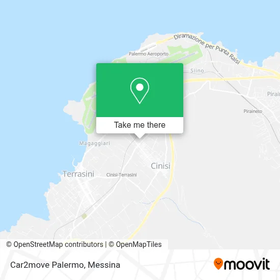 Car2move Palermo map