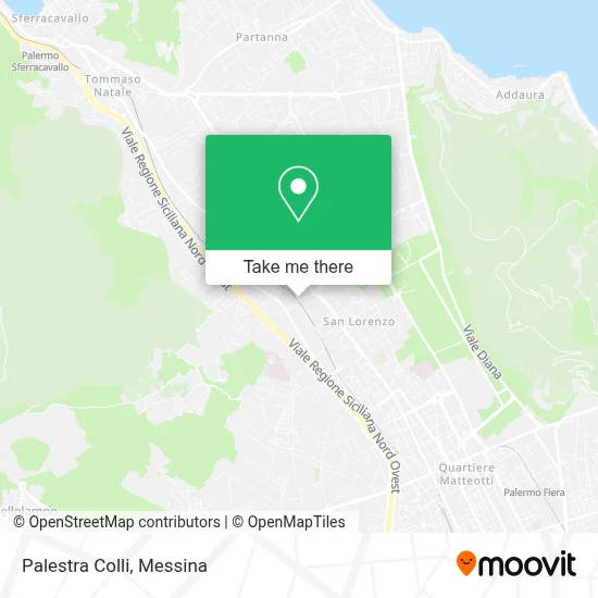 Palestra Colli map