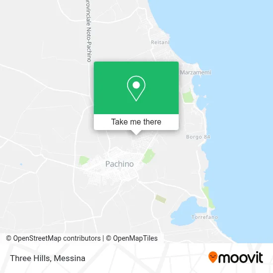 Three Hills map
