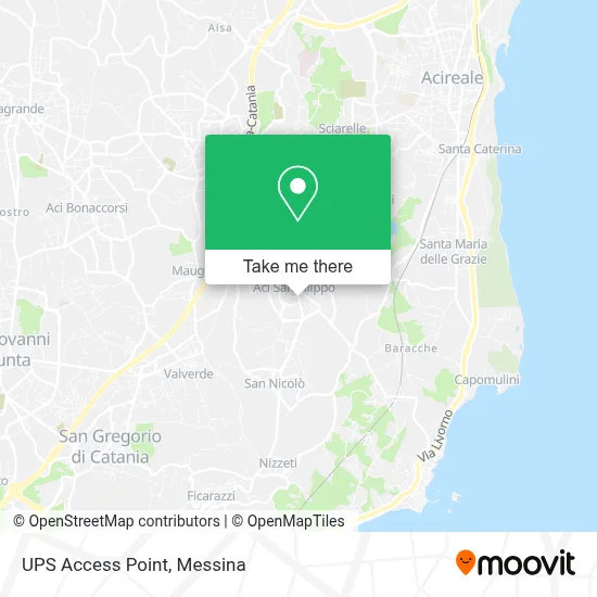 UPS Access Point map