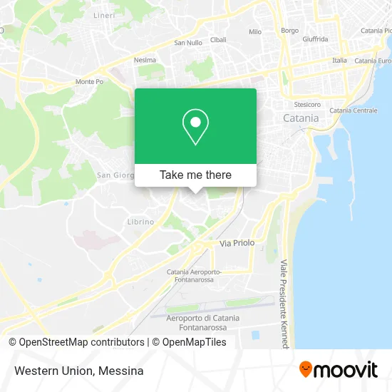Western Union map