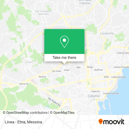 Linea - Etna map