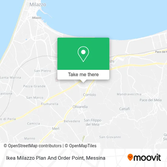 Ikea Milazzo Plan And Order Point map
