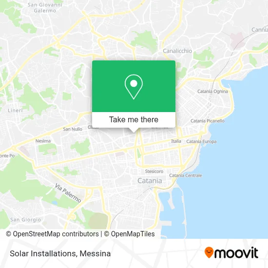 Solar Installations map
