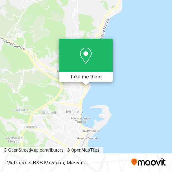 Metropolis B&B Messina map