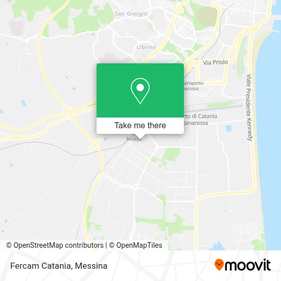 Fercam Catania map